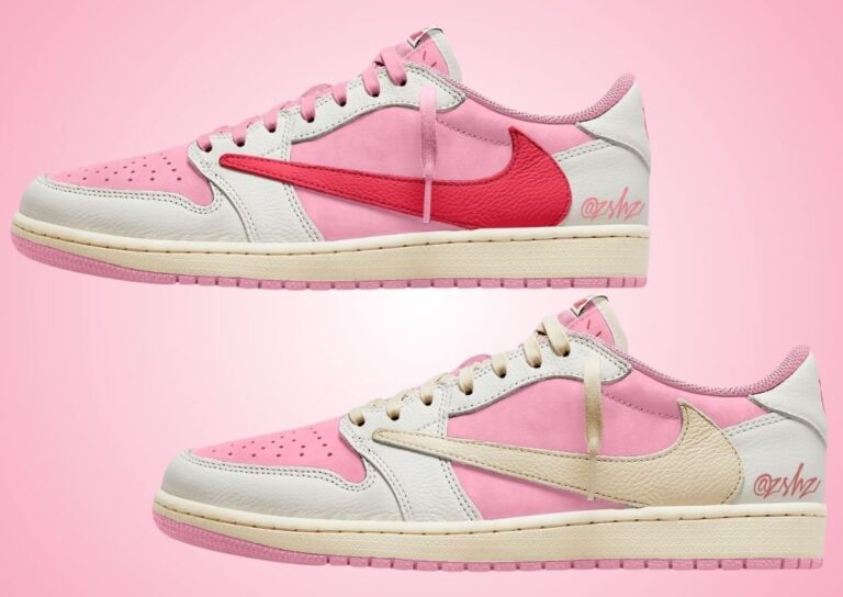 Travis Scott x Air Jordan 1 Low OG “Shy Pink” Pack