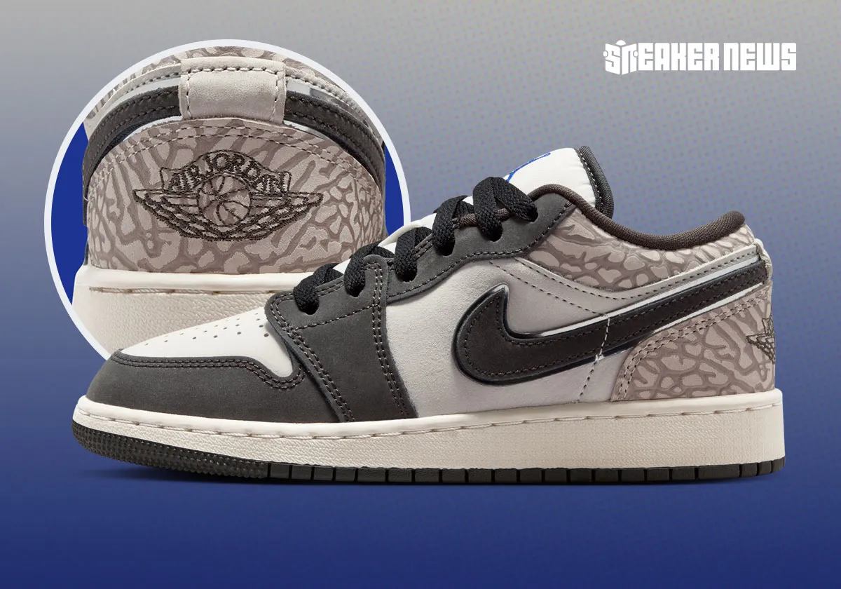 The Air Jordan 1 Low “Gamma Grey” Spotlights A Brand Hallmark