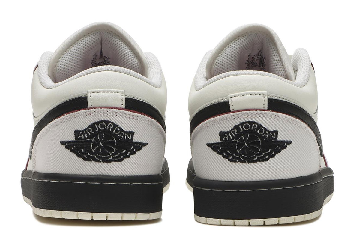 Canvas And Leather Wrap The Air Jordan 1 Low “Sweet Beet”