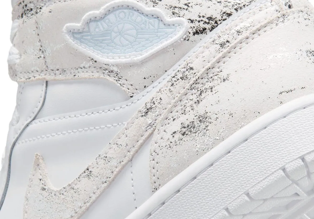 The Air Jordan 1 Mid Puts A Distressed Spin On Black And White