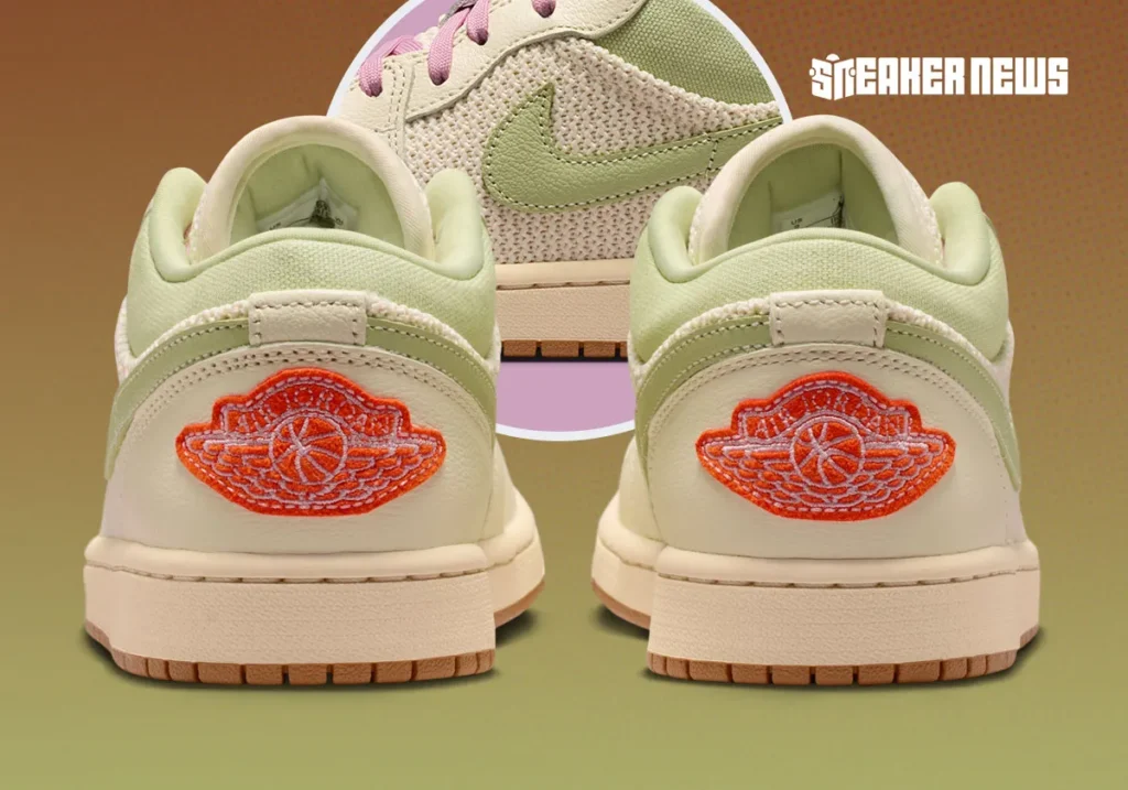 ar jordan 1 low se sail olive aura pearl white iced carmine II0569 100 9