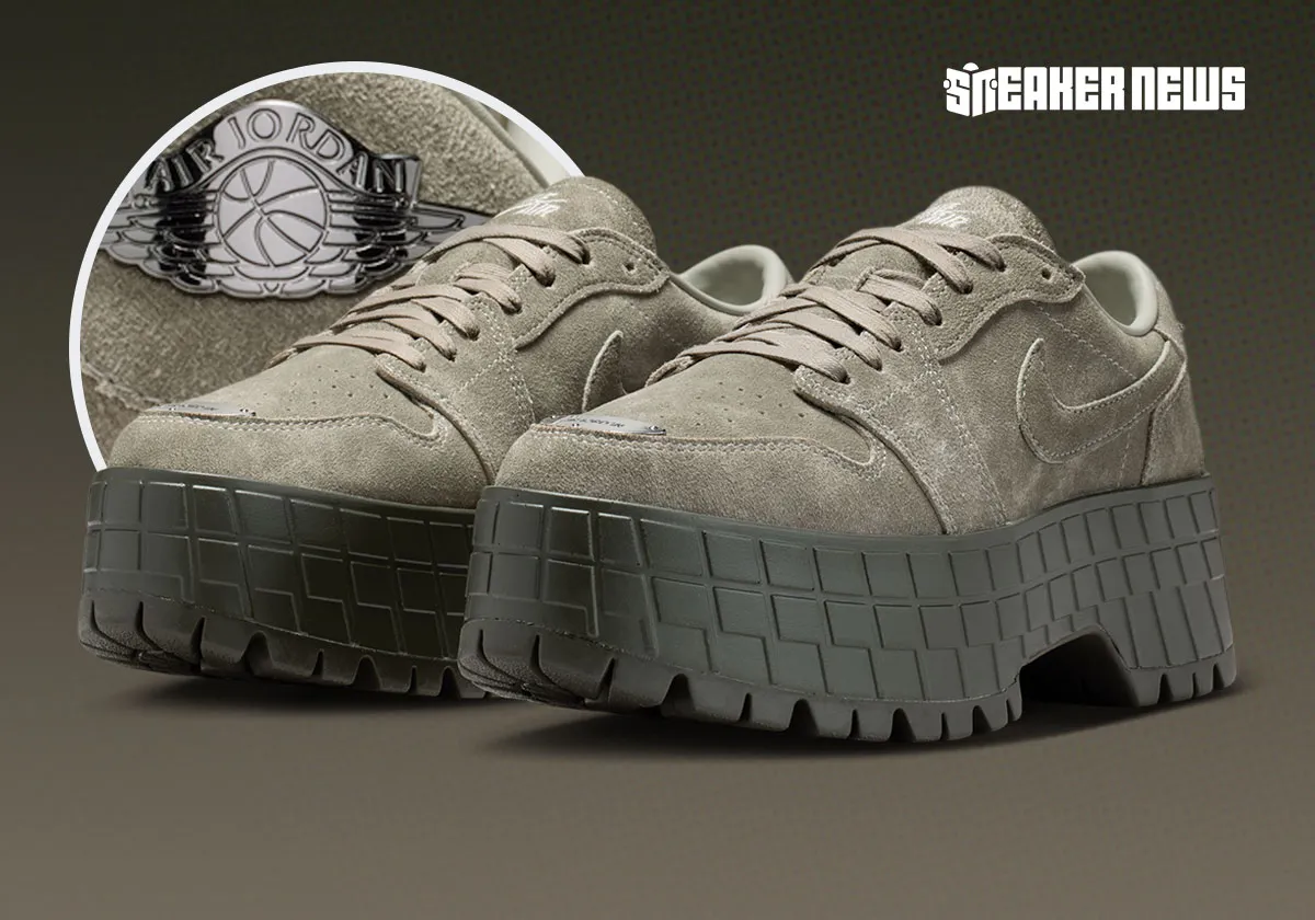 The Air Jordan 1 Low Brooklyn Brushes Off “Cargo Khaki” Suede
