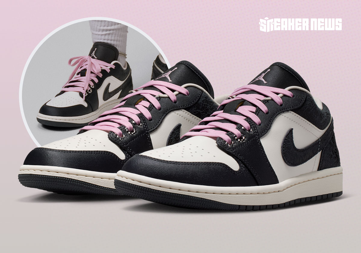 The Air Jordan 1 Low Stays Edgy With Charm Eyelets