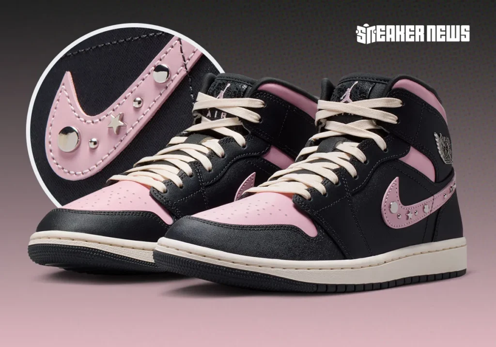 air jordan 1 mid anthracite iced carmine II0571 001 2