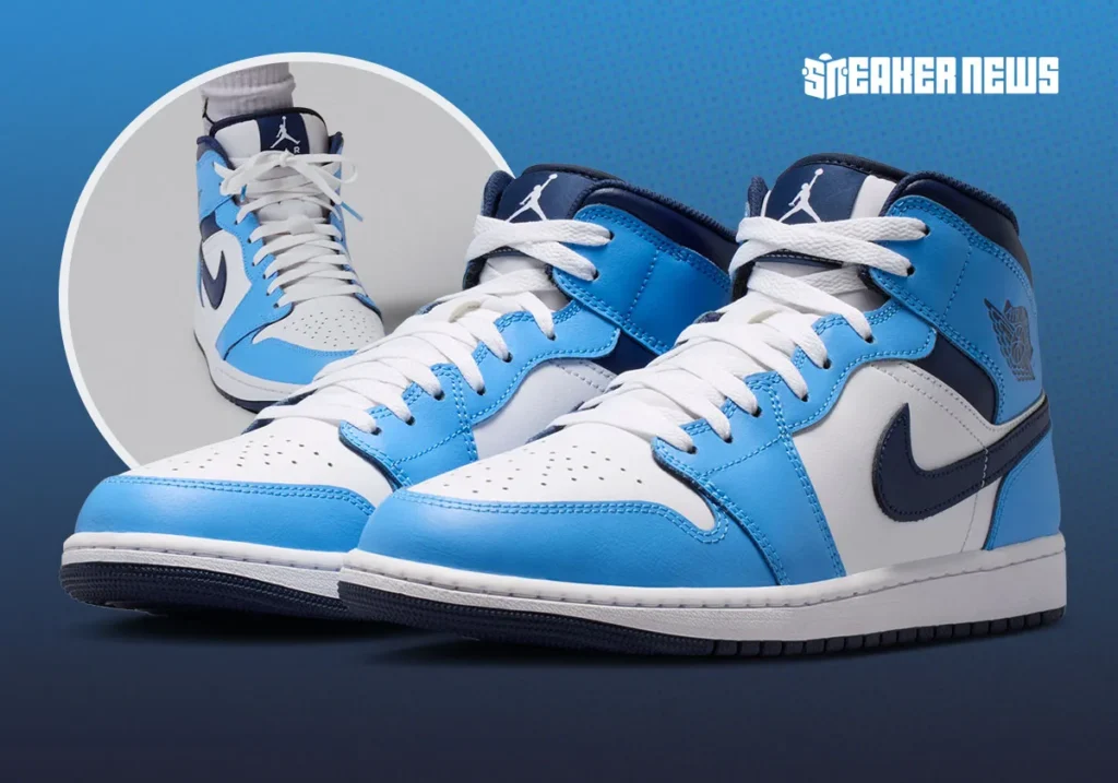 air jordan 1 mid university blue white sail midnight navy dq8426 405 1
