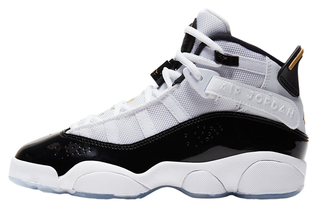 ipad jordan 6 rings gs white black metallic gold