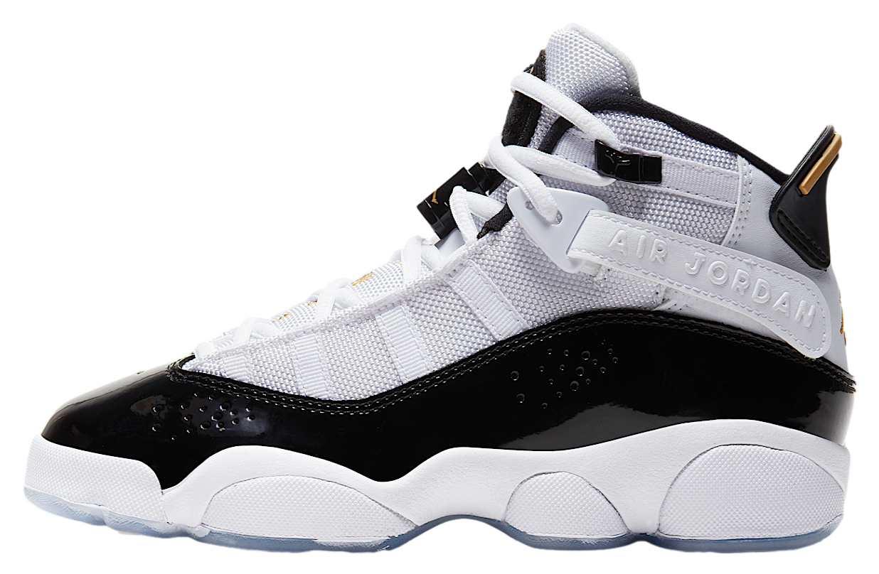 Jordan 6 Rings Gs White / Black / Metallic Gold