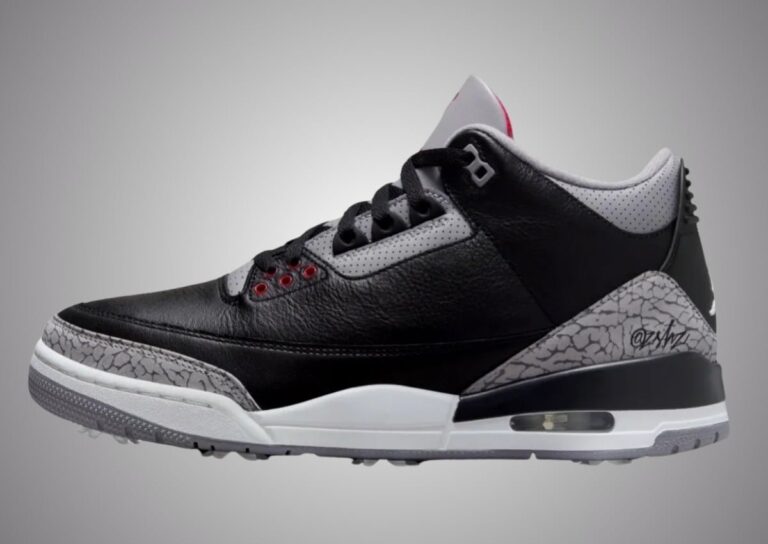 Air Jordan 3 Golf “Black Cement” 2027 sneaker