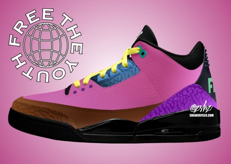 Free The Youth x Air Jordan 3 sneaker