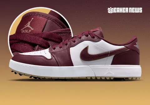 The Air Jordan 1 Low Golf Spike Skews Preppy In “Dark Team Red” Image 2