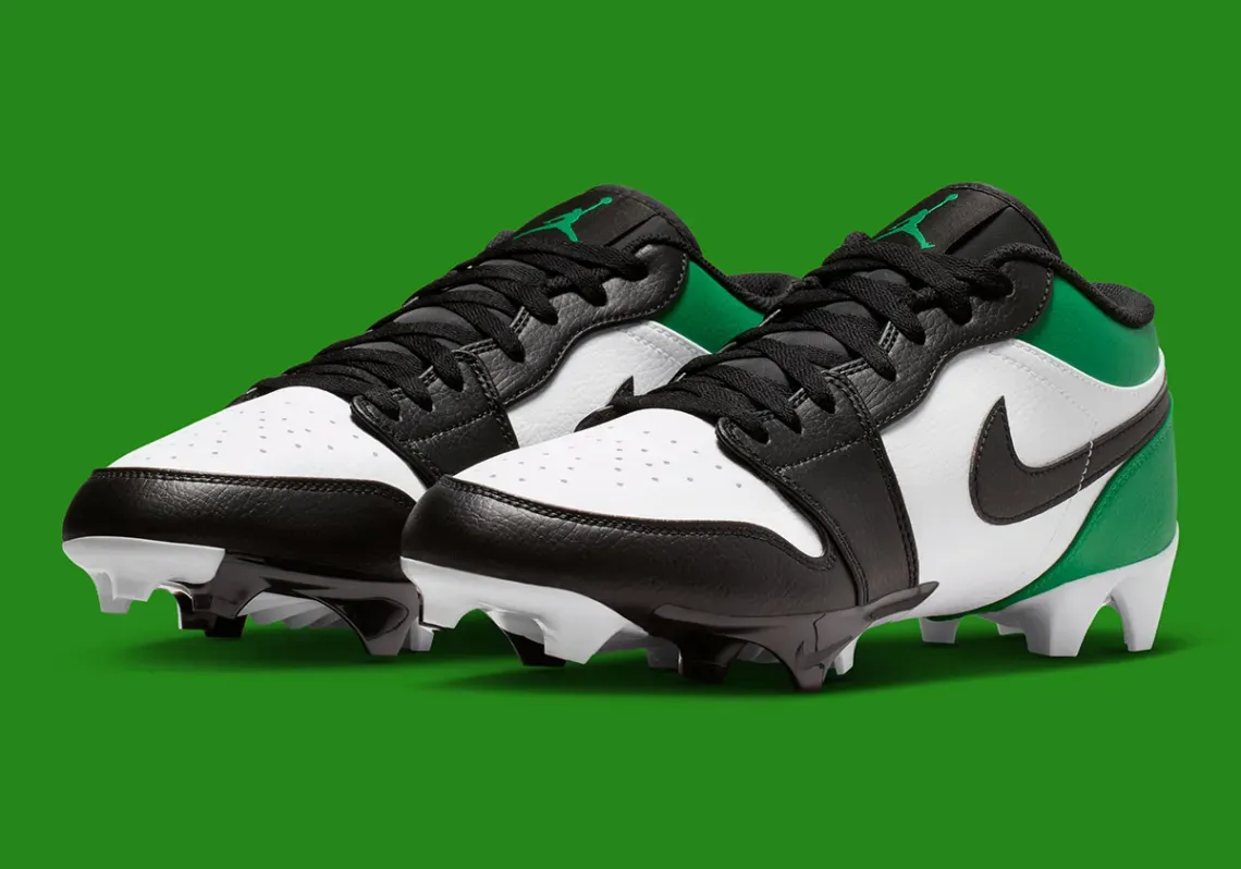 The Air Jordan 1 Football Cleat Fires Off A “Lucky Green” Pack Image 1