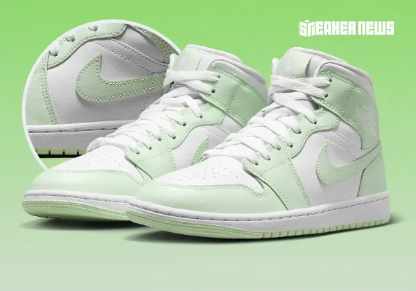 “Volt Tint” Covers The Air Jordan 1 Mid Image 3